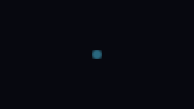 発光が膨らみ、MOVO の文字が回りながら現れるアニメーション